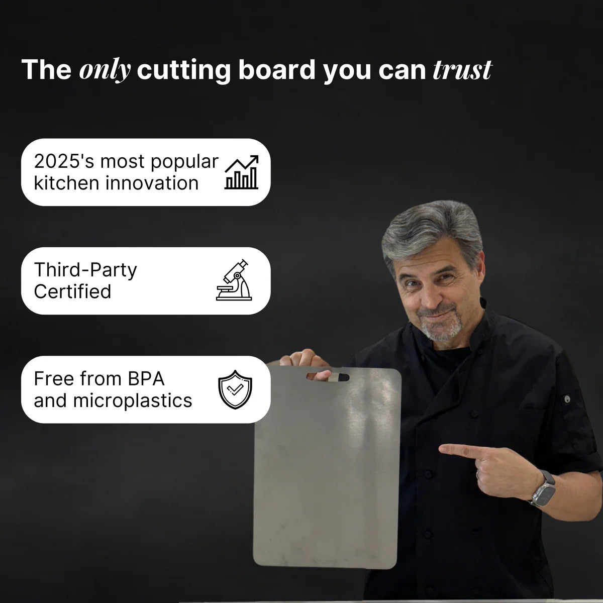 ¡BLACK FRIDAY SALE! Titanium Cutting Board V1