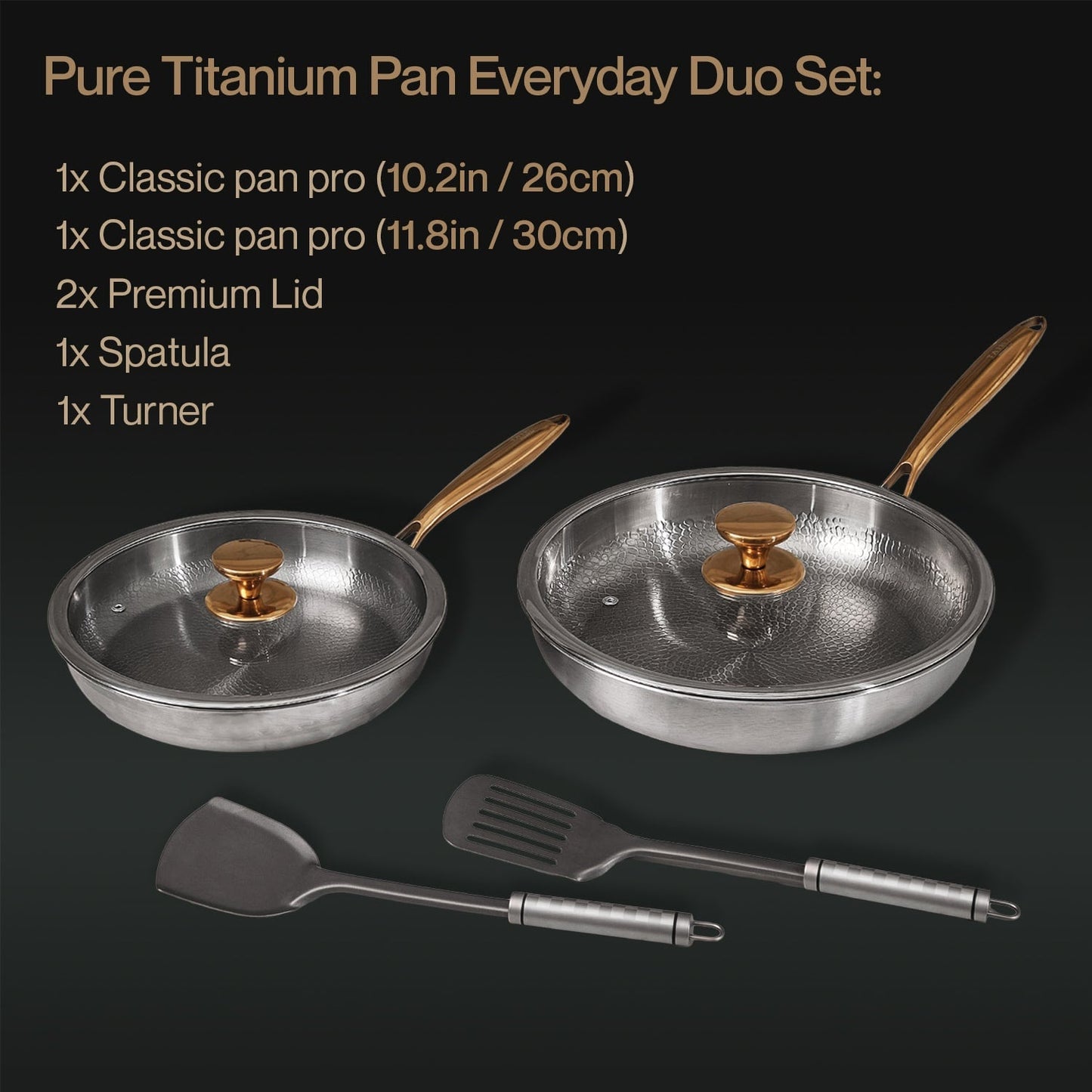SPRING SALE EXCLUSIVE | Pure Titanium Pan Everyday Duo Set (10 Piece)