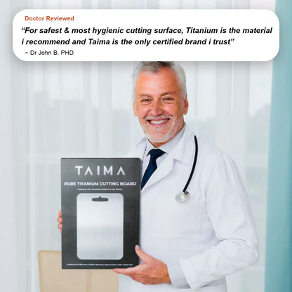 ¡BLACK FRIDAY SALE! The Original Taima™ Pure Titanium Cutting Board | Non-Toxic & Antimicrobial
