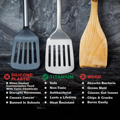 ¡BLACK FRIDAY SALE! Taima® 100% Pure Titanium Spatula / Utensils.