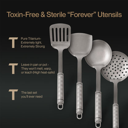 Pure Titanium Utensils Set (8 Piece)